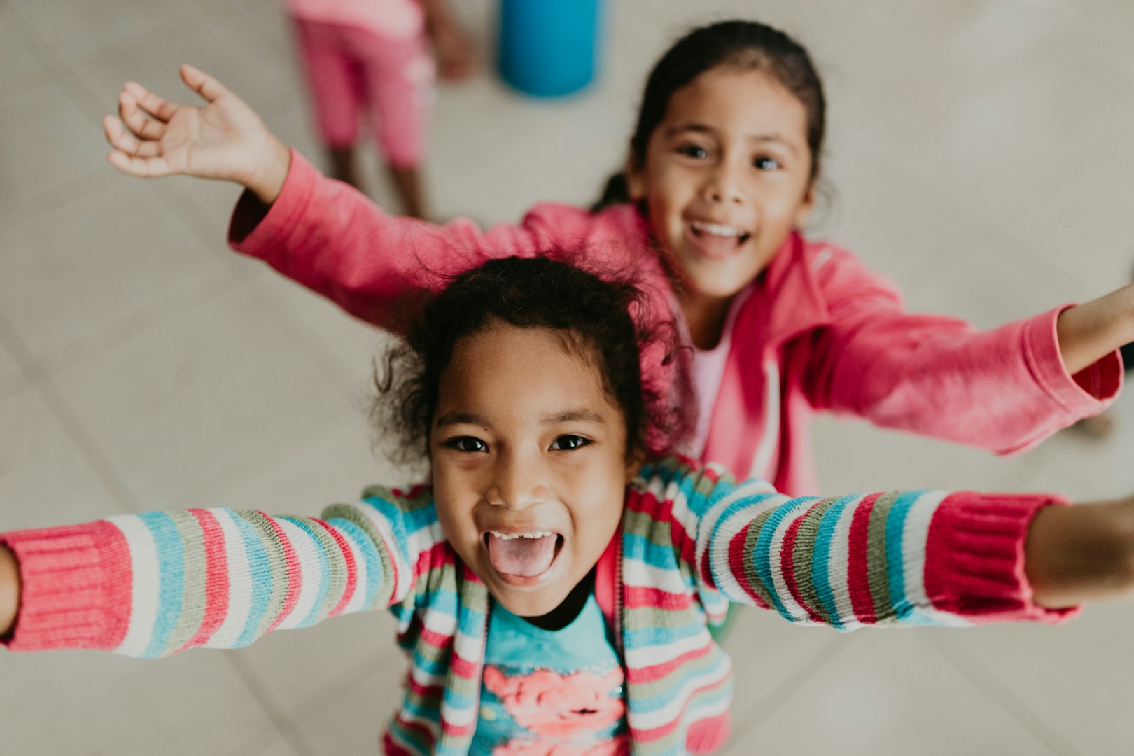 Joyful children engaged in learning
